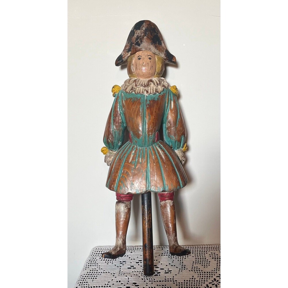 Hand Painted Wooden Medieval Man